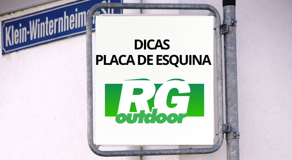 6 Dicas para placa de esquina