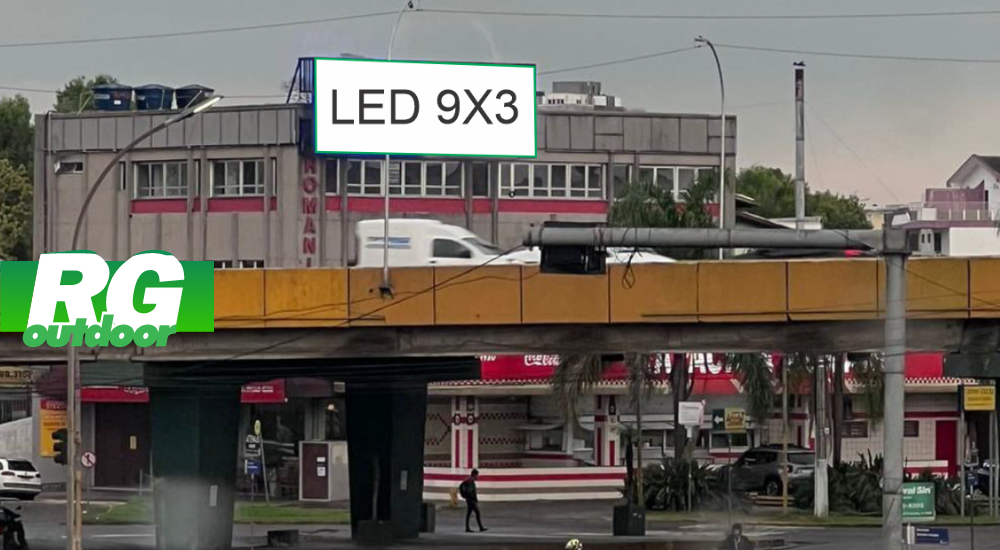 Único Painel de LED 9x3 na BR 116 em Canoas: Um Espetáculo de Inovação